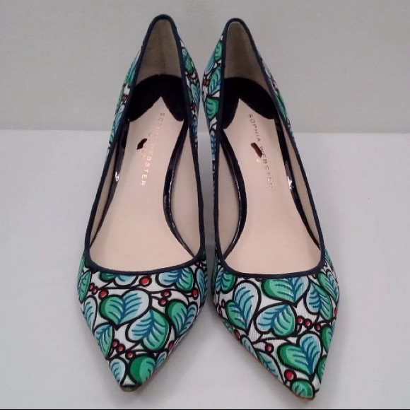 J.Crew Sophia Webster Printed Twill Pumps, US 5H - Picture 4 of 5